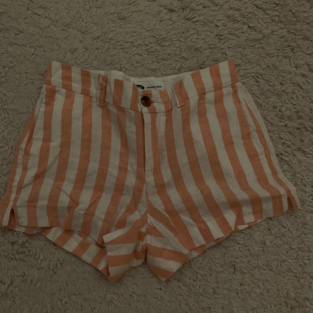 Old Navy Yellow Striped Shorts